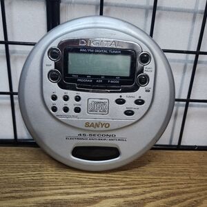Sanyo CDP-437 Mobile 3D Anti Skip CD Player TESTED RARE MODEL Vintage